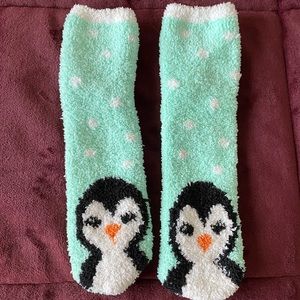 Penguin Fuzzy Socks